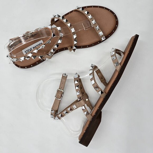 Steve Madden Studded Wrap Around Ankle Strap Sandals - NWOT - Picture 14 of 16